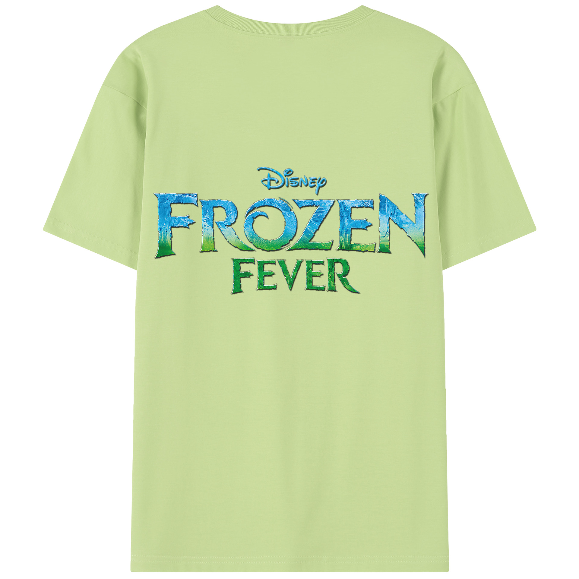 （画像用） アナと雪の女王 アンナ エルサ Frozen Anna Elsa 綿100％半袖Tシャツ（背面プリント）